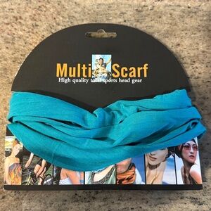 NWT Multi-Scarf High Quality Total Sports Headgear Muti-Functional-Teal